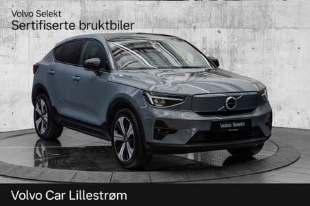 Volvo C40 Recharge Twin El. Plus 408Hk. Varmepumpe & Panoramaglasstak!