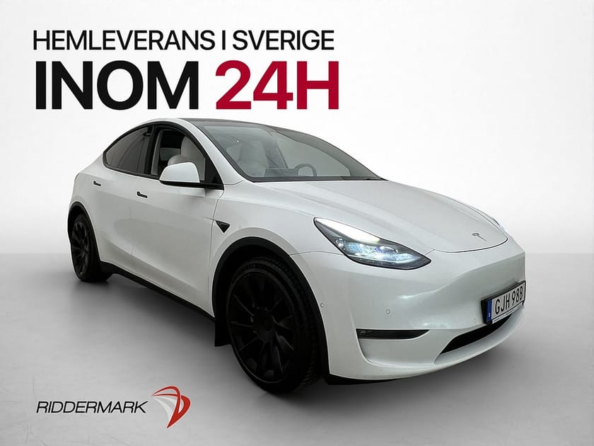 Bild 1 av Tesla Model Y Long Range AWD Pano Ljus Interiör Kamera