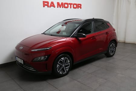 Hyundai Kona Electric 64 kWh Advanced 204hk Skinn KRELL Head-up Två-tons Lack