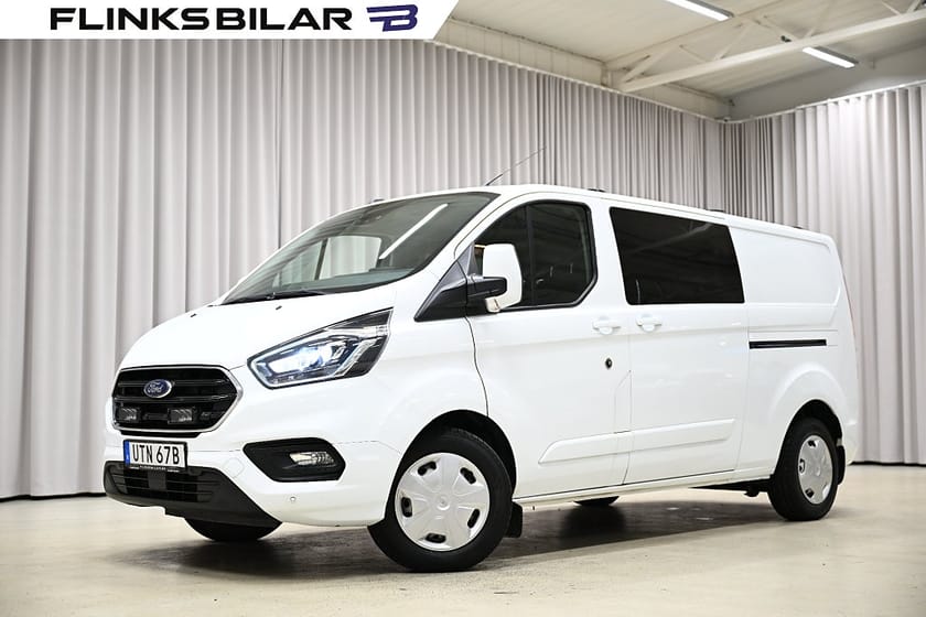 Bild 4 av Ford Transit Custom 340 Crew Van 170HK Automat|Dubbelhytt|LED|Inredd|EnÄgare|Moms