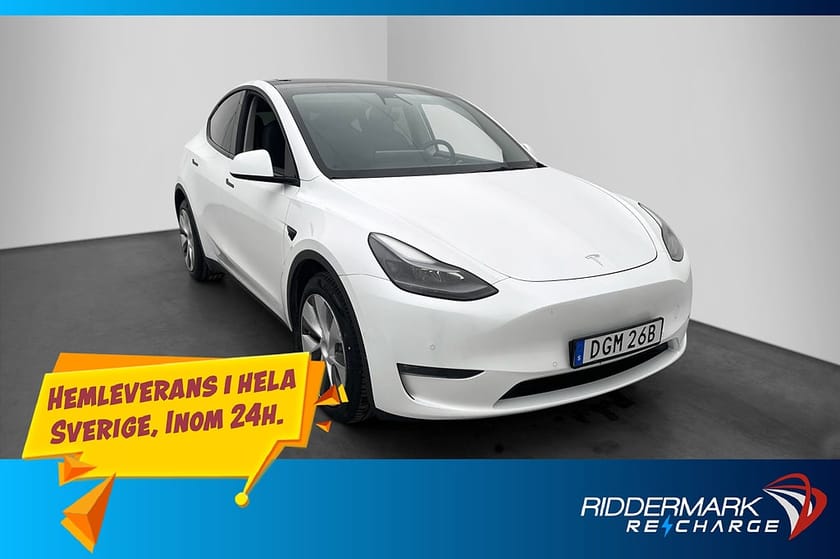 Bild 1 av Tesla Model Y Long Range AWD Pano Kamera Autopilot Skinn