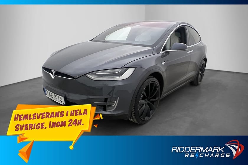 Bild 3 av Tesla Model X Long Range Raven MOMS AP Drag 1 Bruk Sv Såld