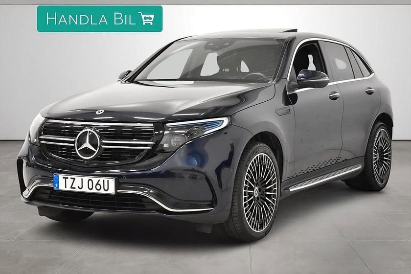 Bild 1 av Mercedes-Benz EQC 400 4MATIC 4M AMG Pano HUD Burmester Drag SoV-hjul