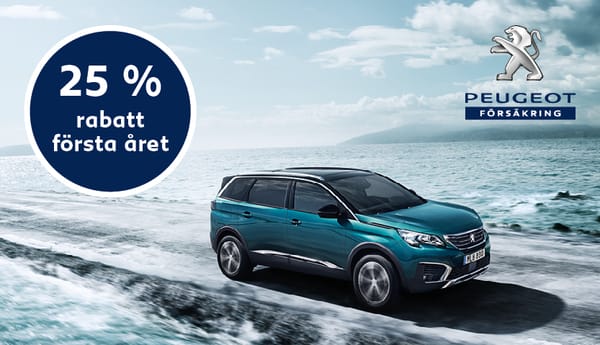 Försäkrad från start med Peugeot Försäkring
