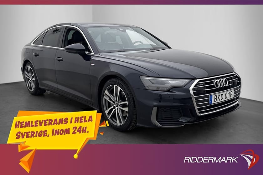 Bild 1 av Audi A6 Sedan 40 TDI quattro Q 204hk S-Line Värmare Navi Adaptiv fart Drag