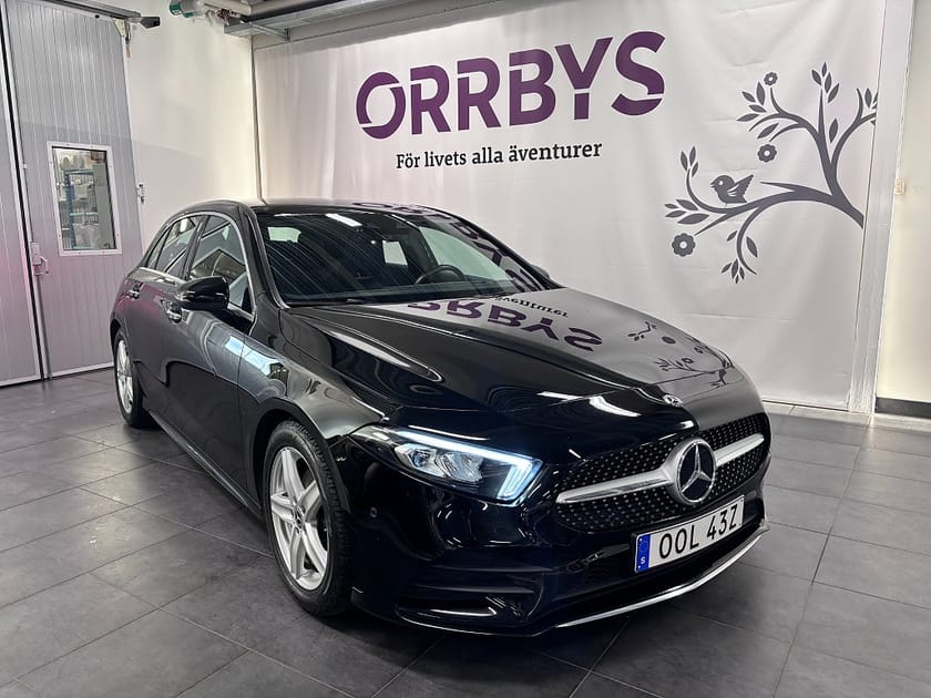 Bild 1 av Mercedes-Benz A 200 7G-DCT AMG Sport, Base 163Hk Aut Gps Widescreen V-Hjul