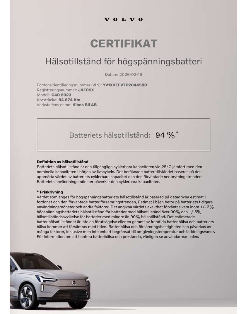 Bild 4 av Volvo C40 Recharge Single Motor Ultimate