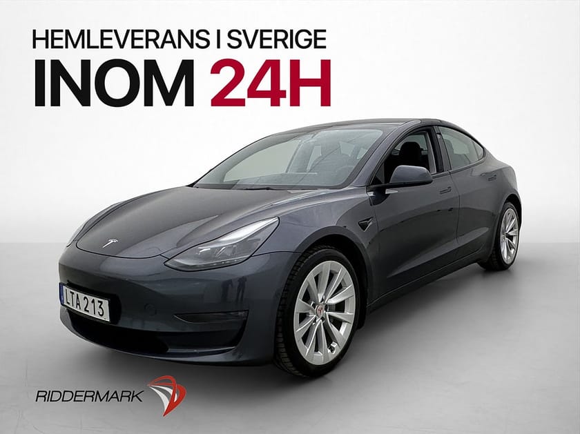 Bild 1 av Tesla Model 3 Long Range AWD Dragkrok Autopilot Rattvärme