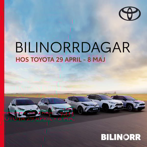 Välkommen till kampanjdagar hos oss på Toyota 29/4-8/5