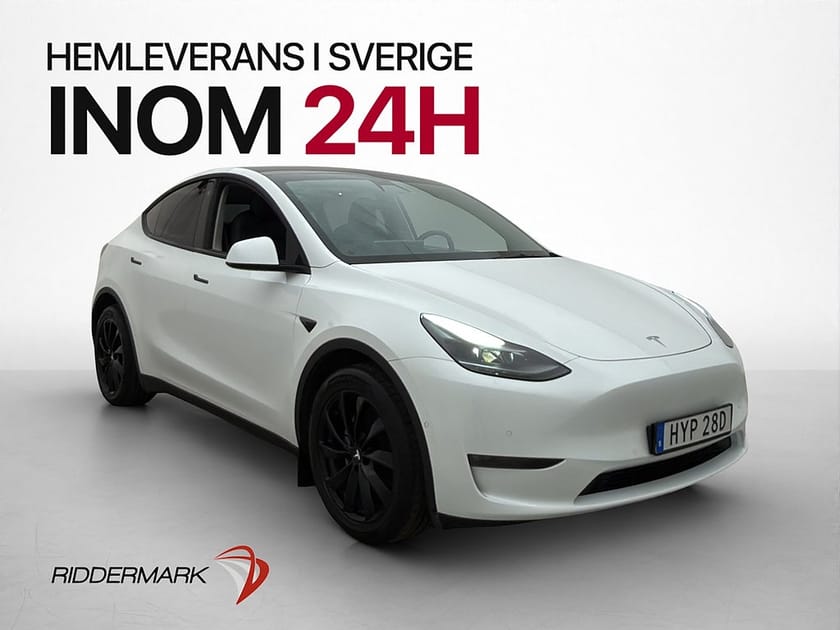 Bild 1 av Tesla Model Y Long Range AWD Värmepump Rattvärme Svensksåld