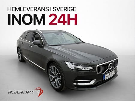 Volvo V90 T8 AWD 392hk Inscription Pano 360° VOC Värm Läder