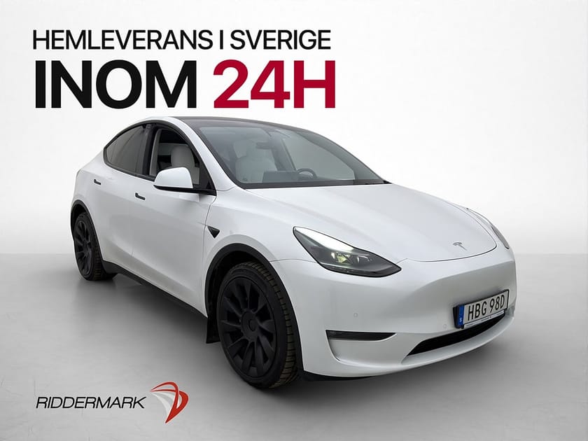Bild 1 av Tesla Model Y Long Range AWD Ljus interiör Svensksåld
