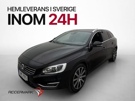 Volvo V60 D5 Plug-In AWD Classic Summum Drag Värmare Läder