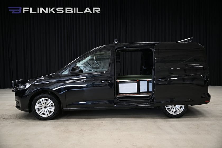 Bild 1 av Volkswagen Caddy Cargo Maxi 4Motion 122HK Nedlackad|LED|Dubbeldörr|Dubbelgolv|SeUtr