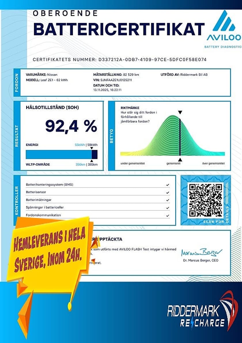 Bild 5 av Nissan Leaf e+ N-Connecta Värmare 360° Navi Rattvärme