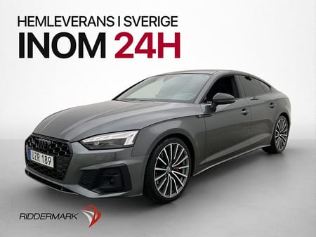 Audi A5 Sportback 45 TFSI quattro S line Sport Edition B&O Pano Kamera Värm