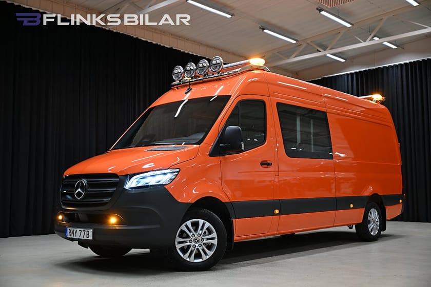 Bild 1 av Mercedes-Benz Sprinter 319 CDI Panel Van Maxi|Automat|Servicebil|Dubbelhytt|Inredd|SeUtr!