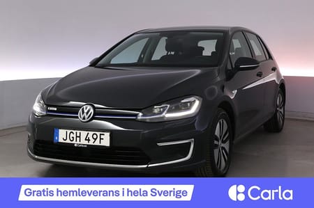 Volkswagen e-Golf Cockpit AdapFarth Värmepump Navi Carplay