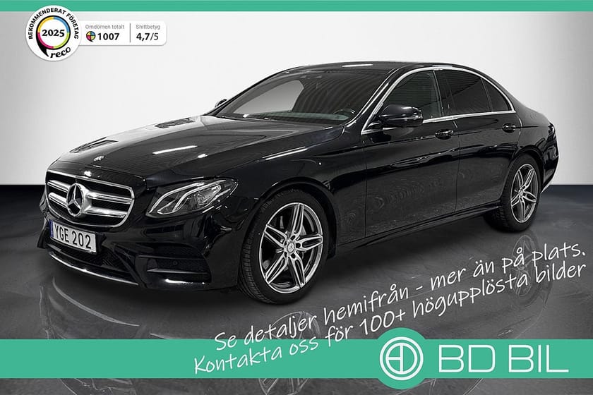 Bild 1 av Mercedes-Benz E 220 d AMG WIDESCREEN BURMESTER NAVI HUD DRAG