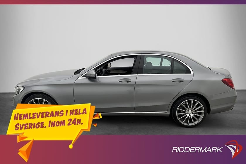 Bild 4 av Mercedes-Benz C 220 d 4MATIC 4M 170hk Dragkrok Halvskinn