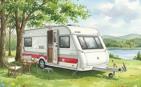 Kabe Trailer Safir 600 GLE KS, Enkelsängar, Tält från 2025, 1700 kg