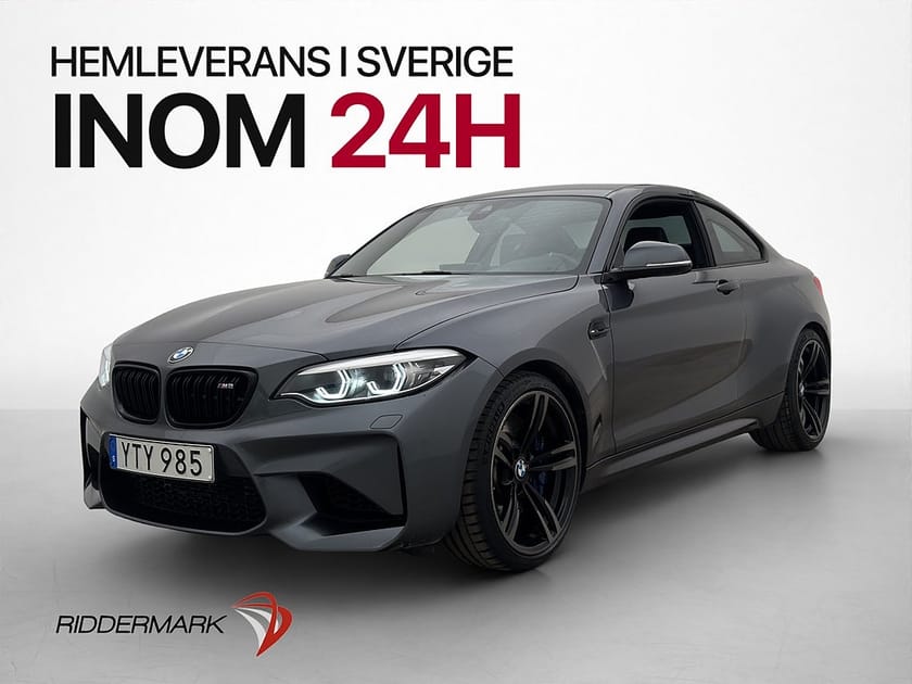 Bild 1 av BMW M2 DCT 370hk H/K Skinn Kamera Navi Keyless Tre-Brukare