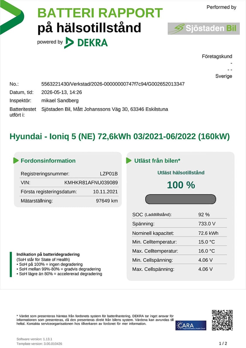 Bild 2 av Hyundai Ioniq 5 72.6 kWh Advanced BOSE 360° Head up Skinn
