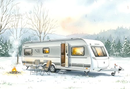 Dethleffs Trailer 740 Nomad Winter, RFK, Barnkammare, Alde, Förtält