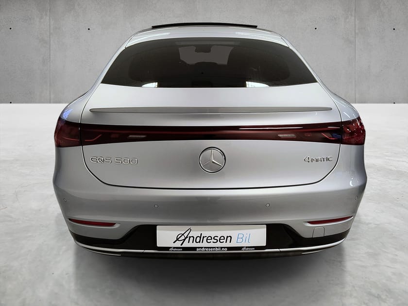 Bilde 4 av Mercedes-Benz EQS 500 4MATIC Skinn/Panorama soltak/Burmester/PAF/Kjøreassistent/