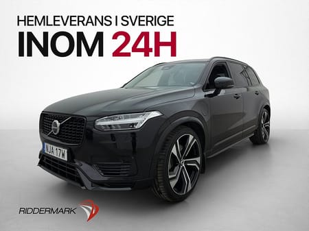 Volvo XC90 7-seater T8 456hk Ultimate Dark 7-Sits Pano B&W HUD MOMS