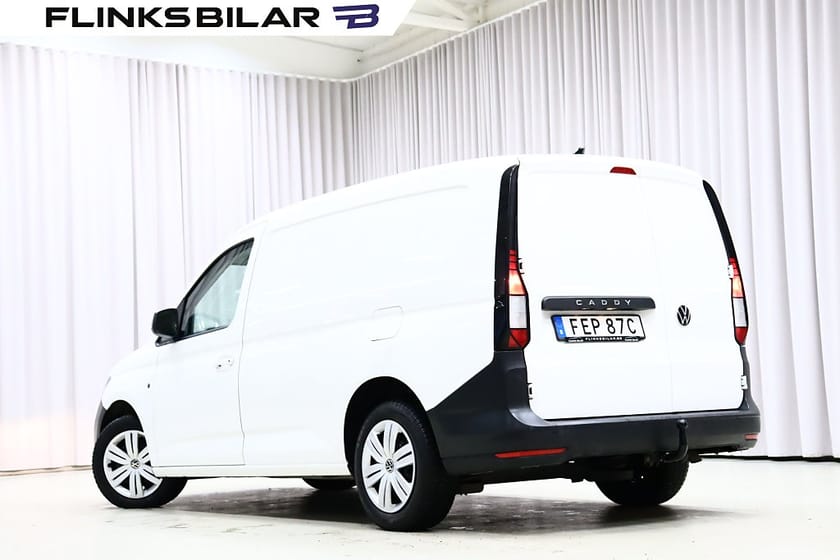 Bild 4 av Volkswagen Caddy Cargo Maxi DSG 122HK Inredd|Drag|Värmare|Momsbil