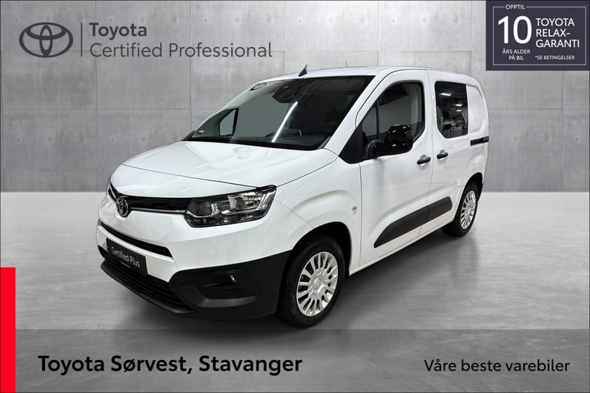Bilde 1 av Toyota ProAce City Kort L1 1.5 Diesel 100 Manuell Comf.Fleet Colour