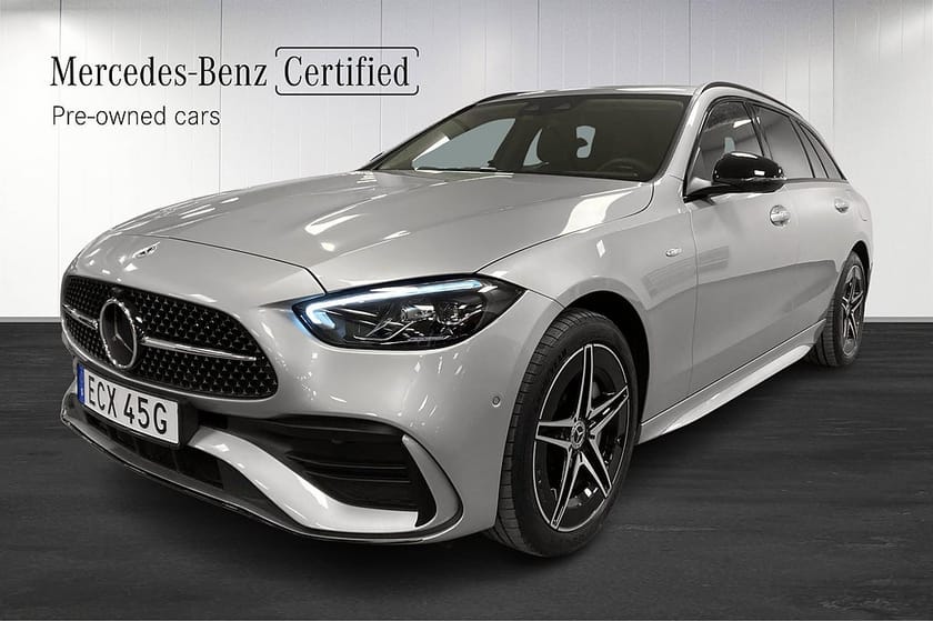 Bild 1 av Mercedes-Benz C 300 T e C300 AMG Nightpack Drag Läderklädsel Navi Värmare Dist