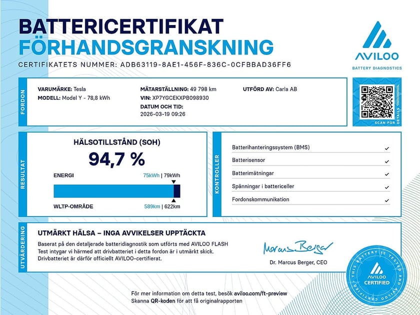 Bild 3 av Tesla Model Y Long Range AWD Autopilot Panorama Drag