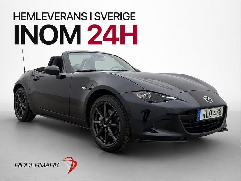 Bild 1 av Mazda MX-5 160hk Cabriolet En-Brukare Navi Skinn Bluetooth