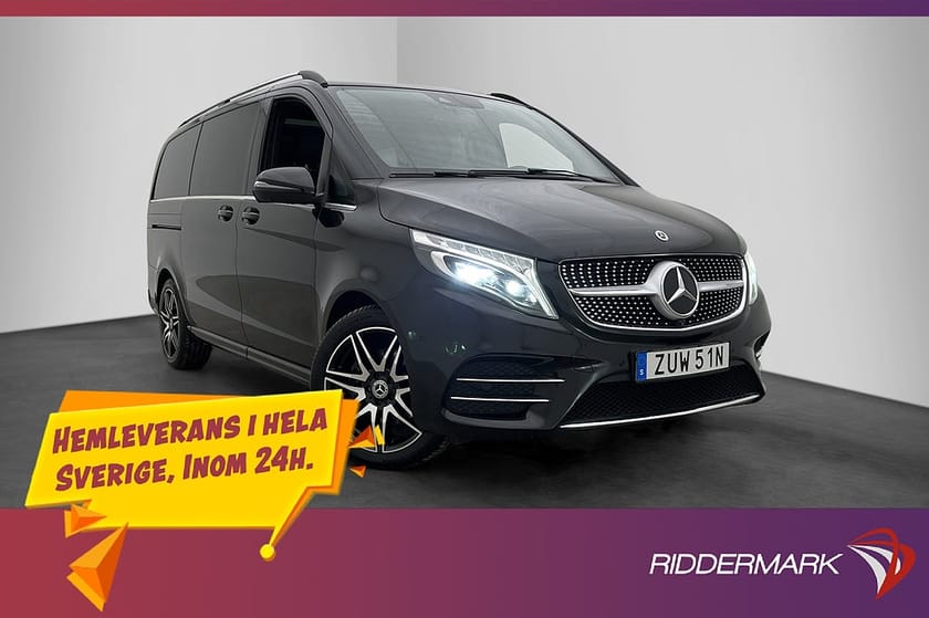 Bild 1 av Mercedes-Benz V 300d 4MATIC 3.1t 300 4M AMG First Class Värm El-Dörr Pano Bur