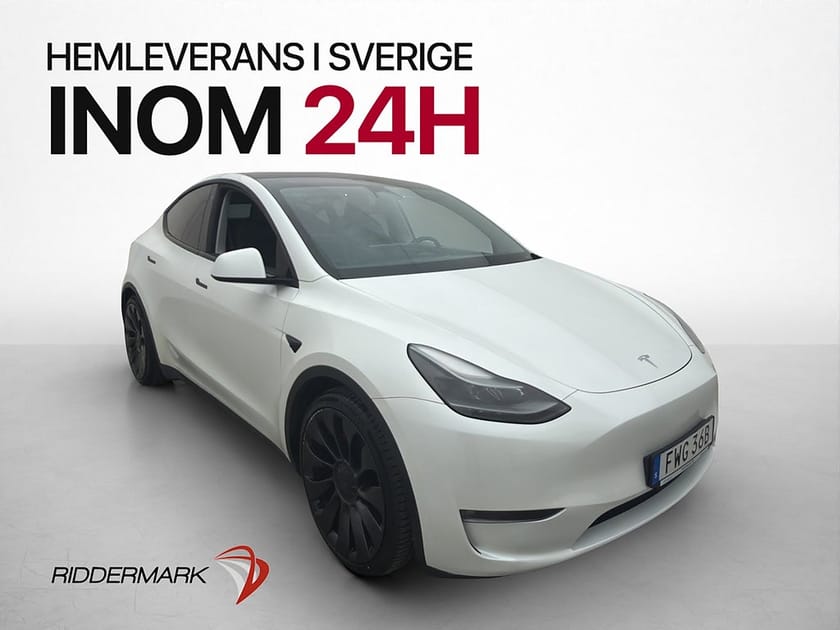 Bild 1 av Tesla Model Y Performance AWD Panorama AP  Drag Värmepump