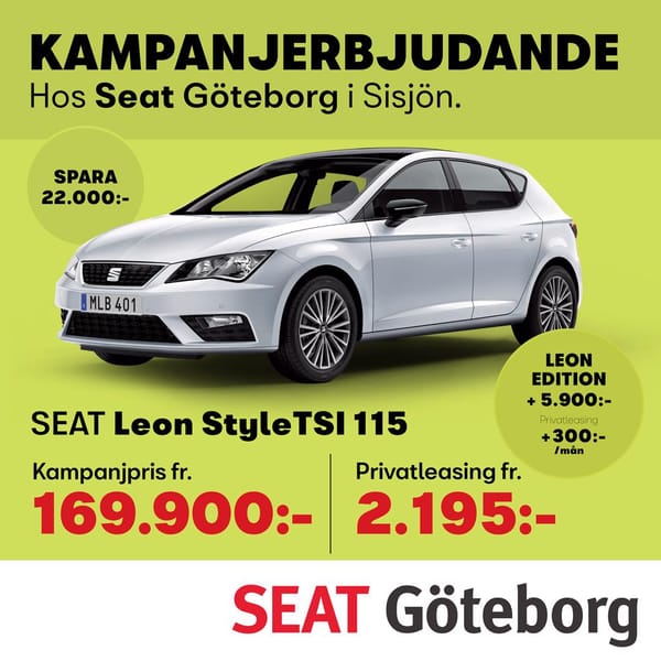 SEAT Leon TSI 115 Style KAMPANJ