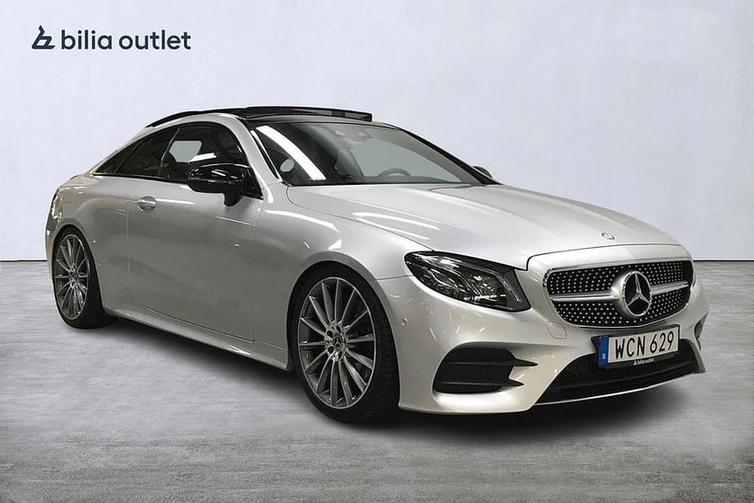 Bild 4 av Mercedes-Benz E 200 Coupé AMG 184hk Panorama Navi HuD B-kam Widescreen
