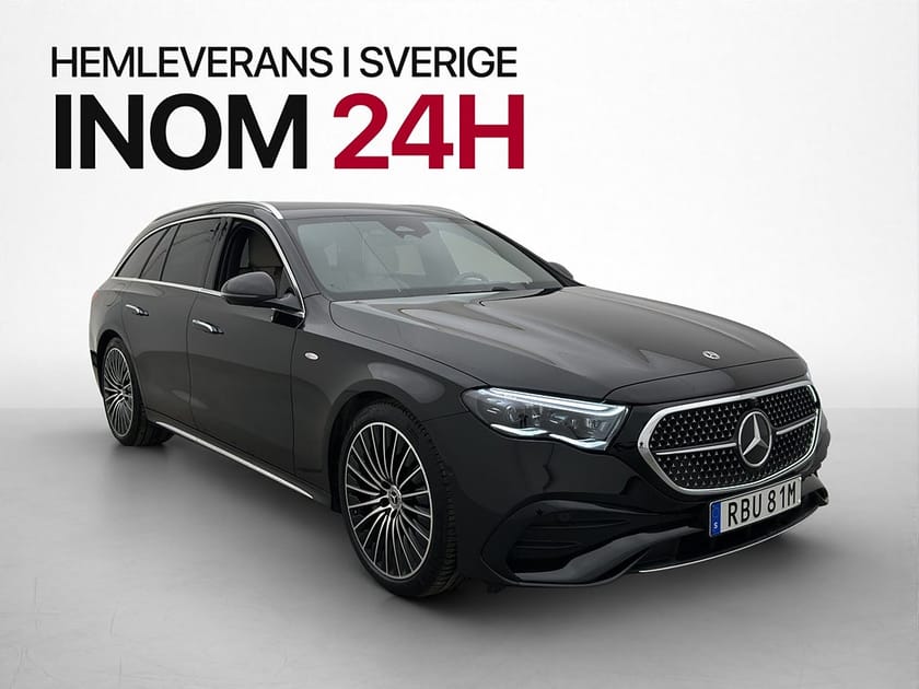 Bild 1 av Mercedes-Benz E 300 d e 4MATIC T 4M AMG Superscreen 360 Elstolar MOMS