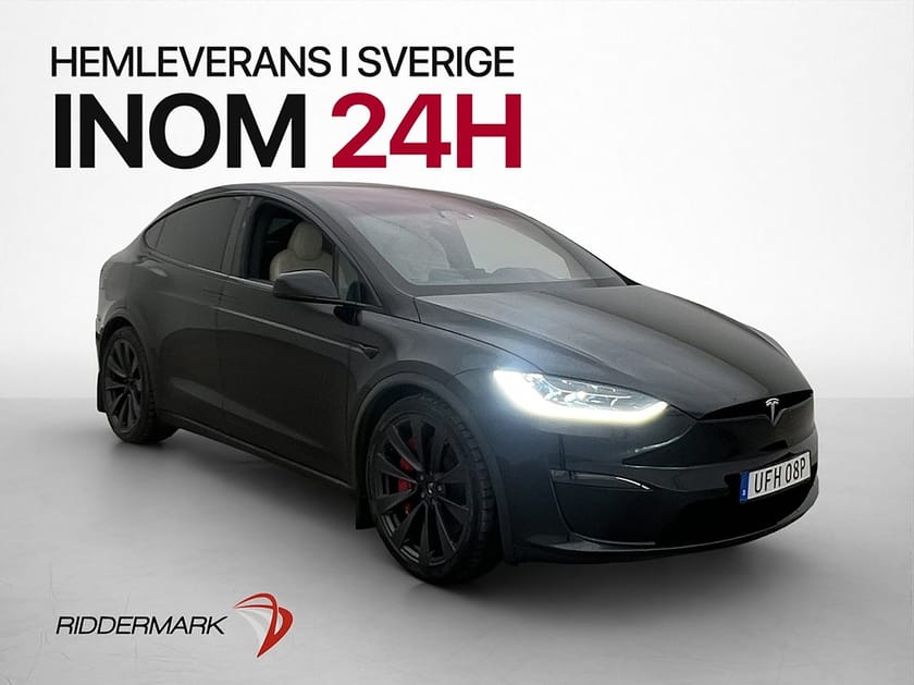 Bild 3 av Tesla Model X Plaid 1020hk Yoke Dragkrok Autopilot