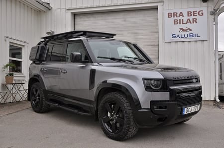Land Rover Defender 110 P400 MHEV Nav Drag Luftfjädring Värmare Meridian 360°