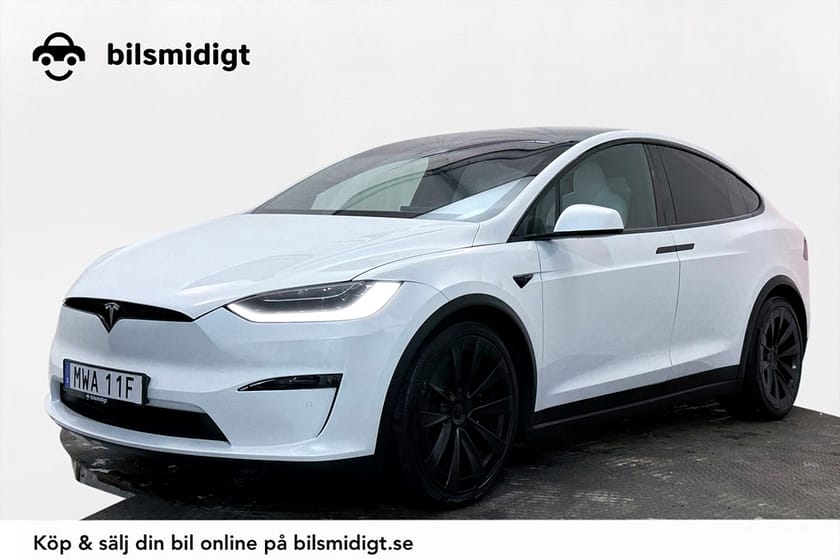 Bild 2 av Tesla Model X Plaid 6-sits Drag Yoke AP3 Läder 1020hk