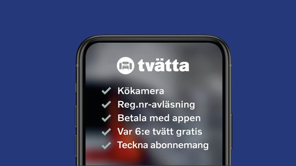 Tvätta bilen med mobilen
