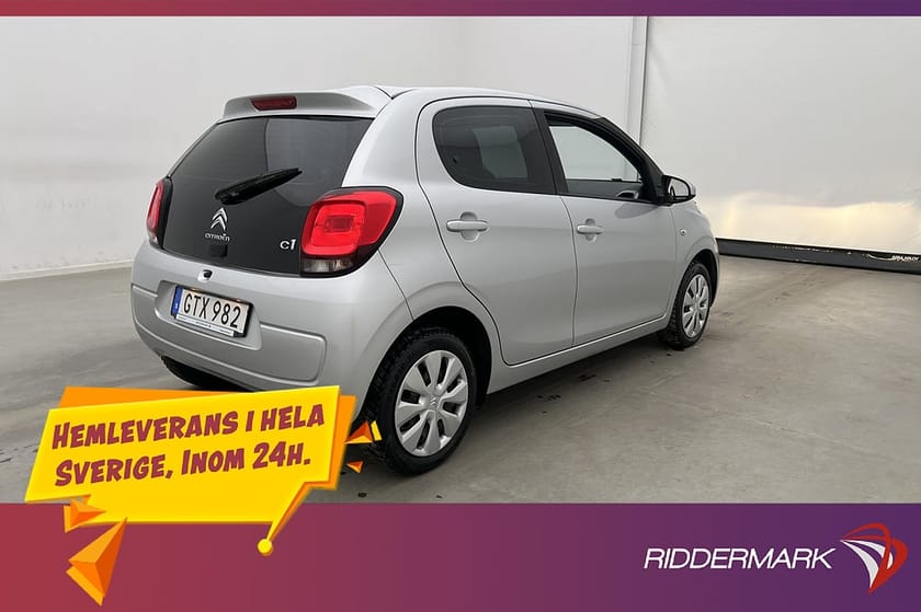 Bild 5 av Citroën C1 1.0 69hk 3-Brukare 0.38 l/mil Låg-Årsskatt