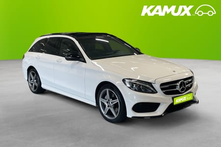 Mercedes-Benz C 220 T d 4MATIC 2017 Pano Burr Skinn Drag Amg 1 ägare