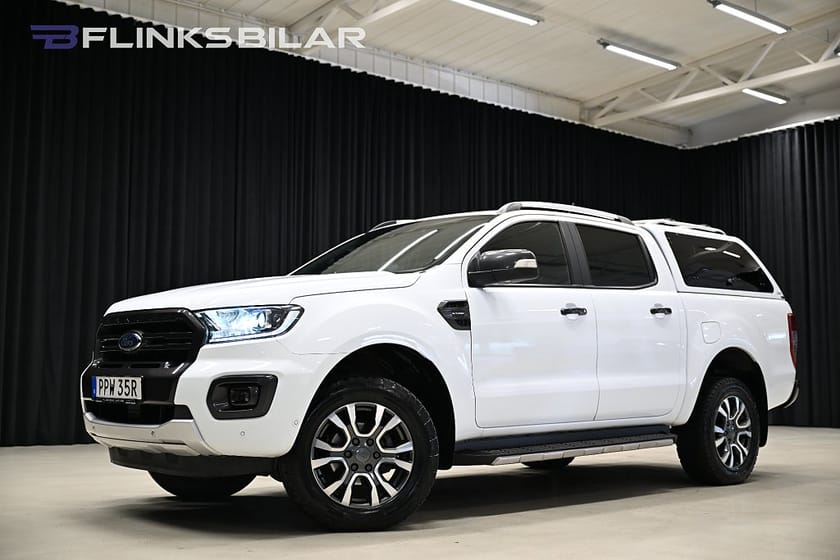 Bild 1 av Ford Ranger Dubbelhytt 213HK Automat|Wildtrack|Kåpa|Drag|Värmare|Moms|SeUtr!!