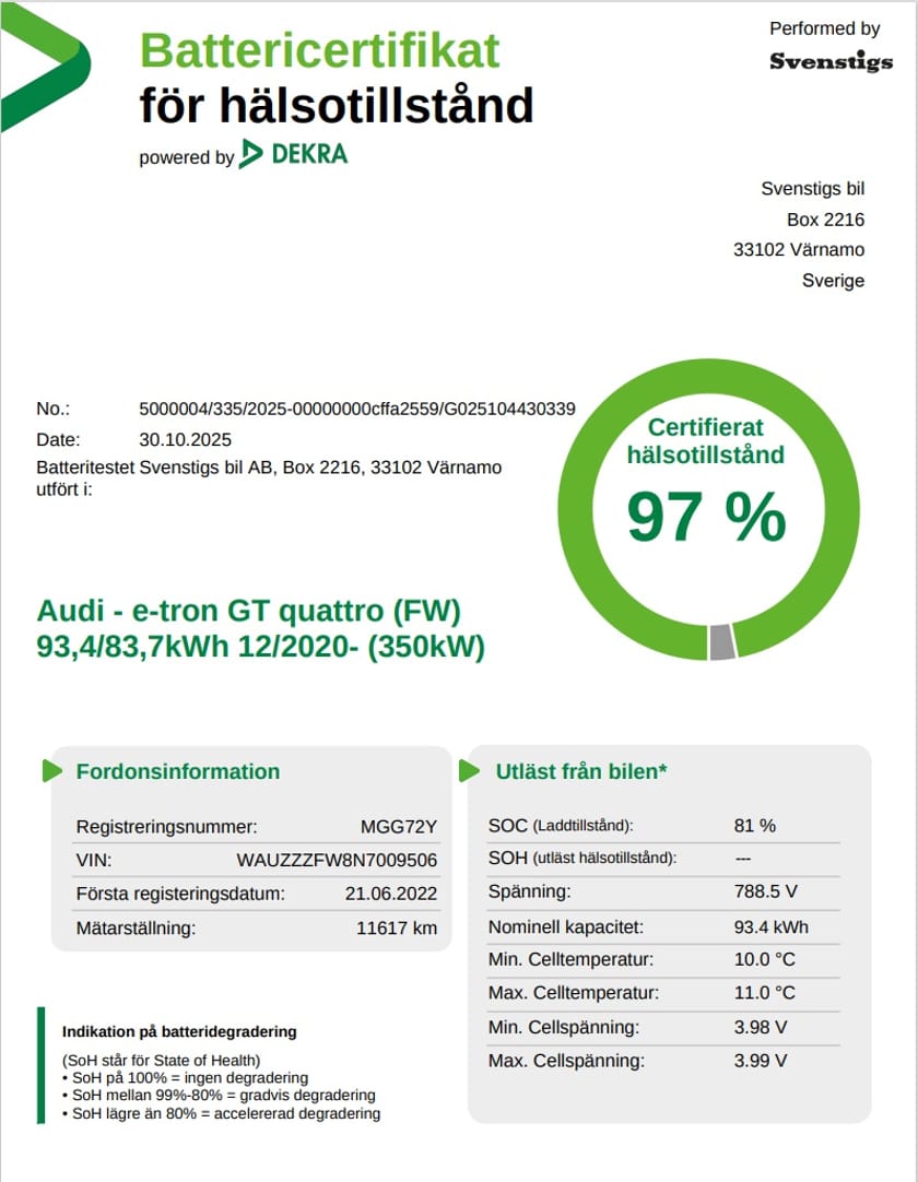 Bild 2 av Audi e-tron GT quattro 476 hk Luftfjädring Matrix 360kameror