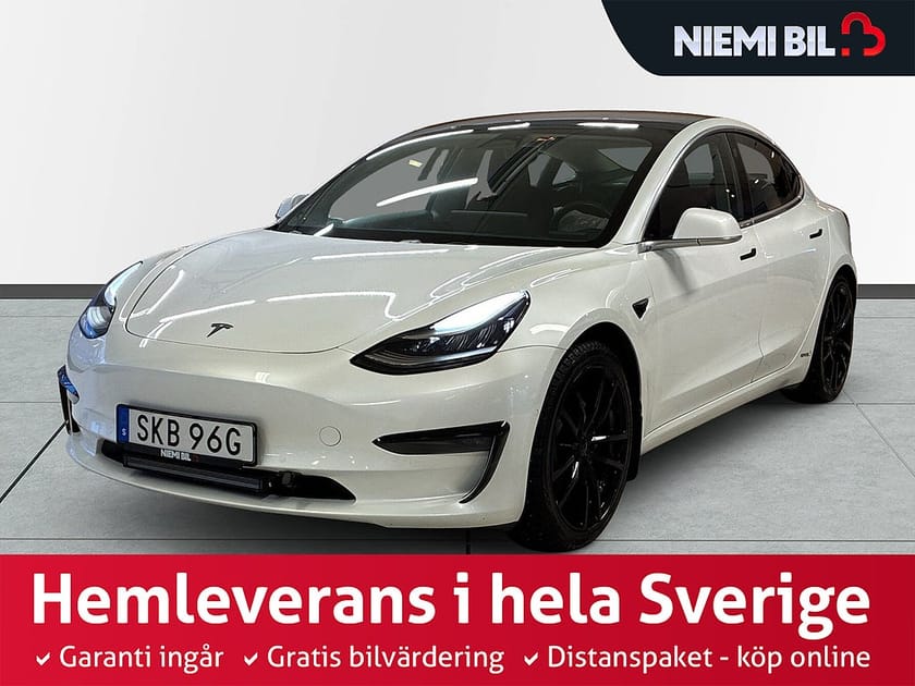 Bild 1 av Tesla Model 3 Long Range AWD Värmare LED-ramp 360° Navi Panorama S&V