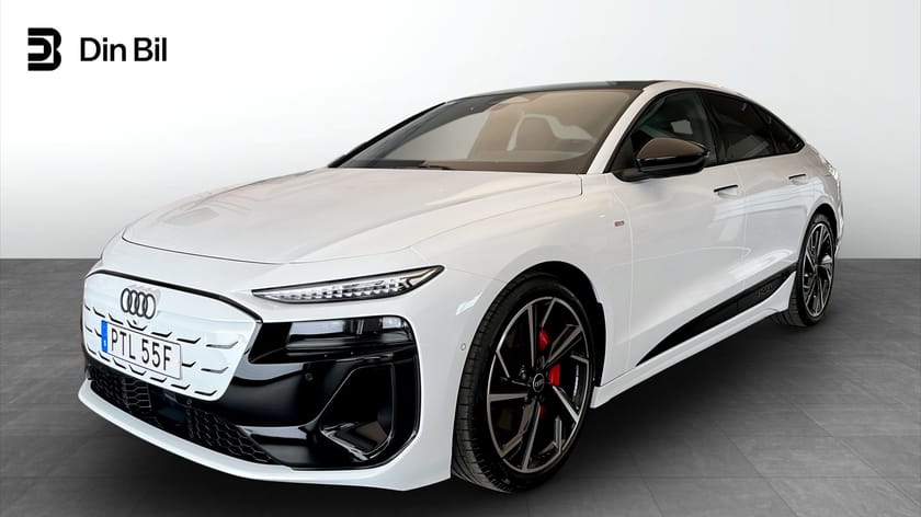 Bild 1 av Audi A6 Sportback e-tron quattro Vit elegans. Elektrisk dominans.